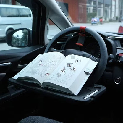 New Portable Car Laptop Computer Desk Mount Stand Eat Work Car Steering Wheel Dining Table Bracketdrink Food Coffee Tray Board