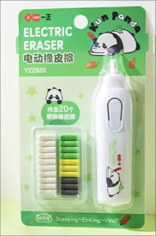 Deli Adjustable Electric Eraser for Sketch Drawing Erasing Writing with Rubber Refills Electric Rubber Pen School Pencil Eraser