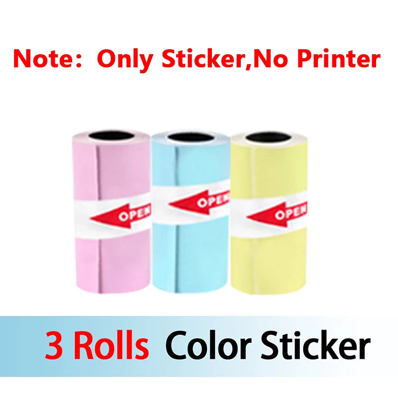 Mini Thermal Printer Wireless BT 200Dpi Label Photo Memo Wrong Question Printing Tag Bluetooth Printer USB Cable Portable